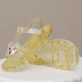 thumbnail image 4 of Girl's Jelly Sandals Sparkling Flat Sandals on Water Beach Princess Dress Summer Dress Small/Big Children's Shoes, 4 of 7