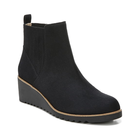 LifeStride Womens Zenith Faux Suede Wedge Ankle Boots