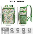 thumbnail image 3 of Travel Cooler Bag - Beige Dinosaur Pattern Camping Beer Cooler Backpack with Bottle Opener- Waterproof Insulated Picnic Backpacks - Cooler Bag for Beach, 3 of 6