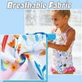 thumbnail image 4 of Girls 3-Piece Swimsuit Kids Bathing Suits Tankini Set Long Sleeve Rash Guard Swimwear for Girls 3-10Y, 4 of 6