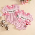thumbnail image 4 of JUMEYU Summer Newborn Clothes Short Sleeve Baby Girl Bodysuits Cartoon Baby Clothes Soft Infant Outfits Baby Shower Gifts 0 3 6 9 12 18 24 Months (Pink,0-3 Months), 4 of 7