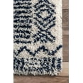 thumbnail image 3 of nuLOOM Hurley Tribal Shag Area Rug, 8' 10" x 12', Navy, 3 of 4
