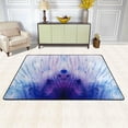 thumbnail image 2 of SKYSONIC 72x48in Abstract Mandala Area Rug, Watercolor Floor Carpet for Indoor Living Dining Room and Bedroom Area, 2 of 7