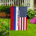 thumbnail image 5 of American Half Russia Flag Russian Friendship U.S.A My Home My Blood Garden Flag, Double-Sided Decorative Outdoor Flag, Patriotic Polyester Yard Flag 12 x 18 in, 5 of 5