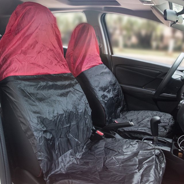 2 uds. Fundas universales para asientos de automóviles, impermeables, de nailon, para coche, furgoneta, funda protectora para asiento delantero, estilo de coche, 3 colores Ormromra 2027665-2