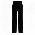 thumbnail image 3 of Aezemi Womens Corduroy Straight Leg Pants Winter Elastic Waist Comfy Outdoor Fashion Pants Pull on Fall Casual Workout Trousers with Pockets S, 3 of 5