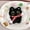 F, variant on Black Cat Family Keychain,Cute Funny Big Eyes Black Cat Lucky Kitty Theme Keychain,Toy Doll Hanging Ornament Keychain,Multiple Styles to Choose