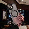 thumbnail image 2 of For iPhone 16 Pro Case Compatible with MagSafe Frameless TPU+PC Matte Phone Protector, 2 of 5