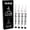 Extra Fine 1mm - 4 Pens, variant on White Chalk Markers Fine Tip (4 Pack 3mm) - Wet & Dry Erase Chalk Pens for Blackboard, Chalkboards, Windows, Signs, Glass, Bistro - 3mm Reversible Bullet & Chisel Point