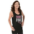 thumbnail image 3 of Pink Ribbon Cure Breast Cancer Awareness Tank Top Tee Shirt Women Brisco Brands S, 3 of 6