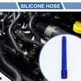 thumbnail image 2 of Unique Bargains 1pcs 35mm 1.38" ID 400mm 15.75" L 0° Blue Red Car Threaded Silicone Hose Universal, 2 of 7