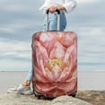 thumbnail image 7 of Rateoe Pink Lotus Printed Luggage Cover, Suitcase Protector Fits 18-32 Inch Luggage-Large, 7 of 7