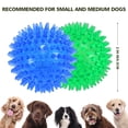 thumbnail image 3 of PETIZER 3 Pack 2.5”/6.5cm Durable Squeaky Dog Toy, Floating Interactive Fetch and Chew Toy for Puppy Teething, Small Medium Large Dogs, 3 of 9