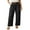 01-Black, variant on GIRUNS Women's Casual Wide Leg Pants High Waisted Button Loose Pants with Pockets Business Trousers Beige L