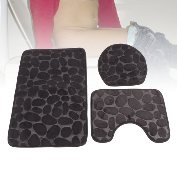 Tapete Para Contorno De Inodoro, Juego De 3 Piezas, Tapete Para Tapa De Inodoro, Tapete En Forma De U Para Entrenamiento De Orinal, Alfombras De Baño Para Niños Y Adultos
