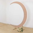 thumbnail image 3 of BalsaCircle 7.5 feet Nude Half Crescent Moon Backdrop Stand Cover Spandex Fitted Wedding Arch Decorations Reception Photography, 3 of 8