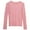 Pink, variant on Women's Tee Shirts Thin Long Sleeved Sun-Protective Basic Undershirt Solid Color Loose Round Neck T Shirt Fashion Versatile Pullover Tshirt