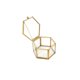 thumbnail image 1 of Caja De Joyería Caja De Joyería Transparente Geométrica Caja De Joyería Caja De Anillo Collar Pulseras Pendientes Soporte De Almacenamiento De Joyería Contenedor De Joyería Hexagonal Dorado Sweethay HA027052-02, 1 of 5