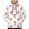 thumbnail image 2 of Bingfone Different Mushrooms Men's Drawstring Hoodie Long Sleeve Pocket Sweatshirts-Large, 2 of 6