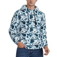 thumbnail image 2 of Wukai Daisies Flowers Print Men Hoodies Fleece Sweatshirts Long Sleeve Sweaters Pullover Fall Outfits Winter Clothes-XX-Large, 2 of 7