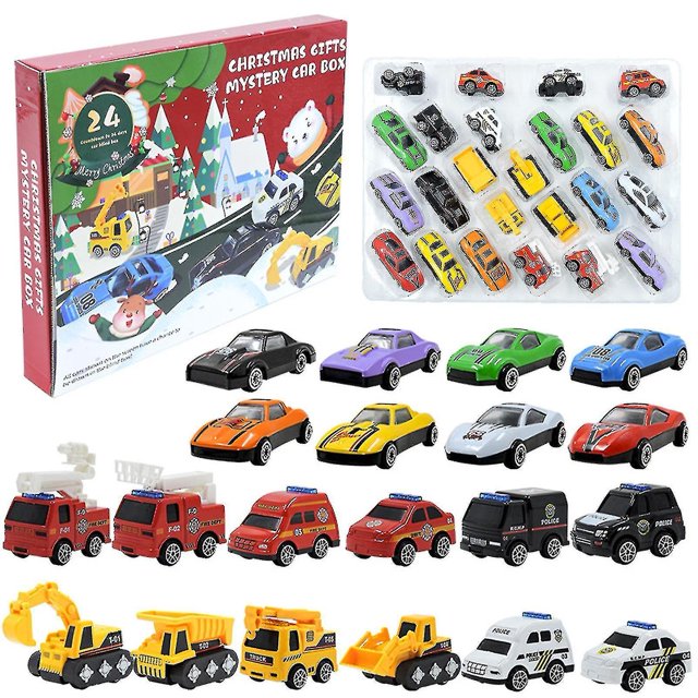 Calendario de Adviento navideño YUANXCMXG Juego de 24 bloques de construcción para niños