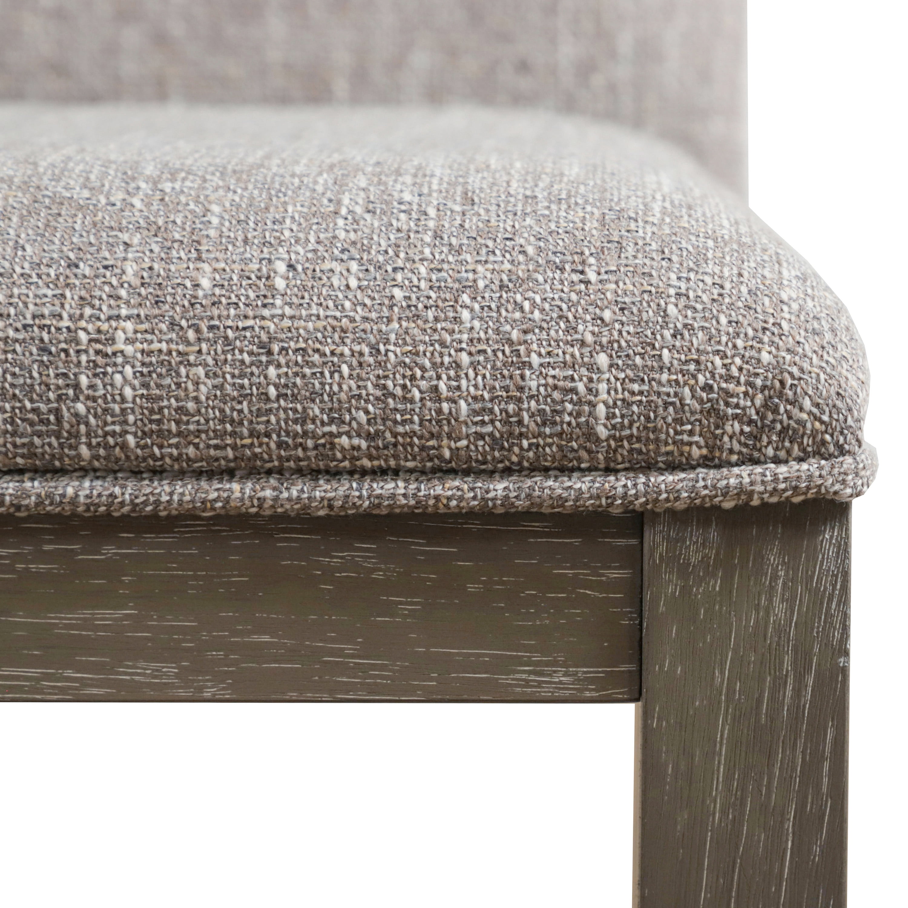 Furniture of America Telli Transitional Upholstered Dining Side Chair, Gray (Set of 2)