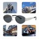 thumbnail image 5 of Gafas Ovales Vintage Metal Moderna (plata), 5 of 9