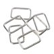 thumbnail image 3 of 20 bolsas para cinturón, hebillas de rectangular, correas, correas, ajustador, hebilla cuadrada para cinturones, arneses y ropa, cinturon 25x16x2.8mm plata Macarena Hebilla cuadrada, 3 of 8