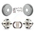 thumbnail image 1 of Transit Auto Rear Coated Brake Drum Shoe Hardware and Wheel Hub Bearing Assembly Kit for Car 2000-2005 Toyota Echo Non-ABS - Left Right Side (Driver Passenger) K7D-100038, 1 of 11