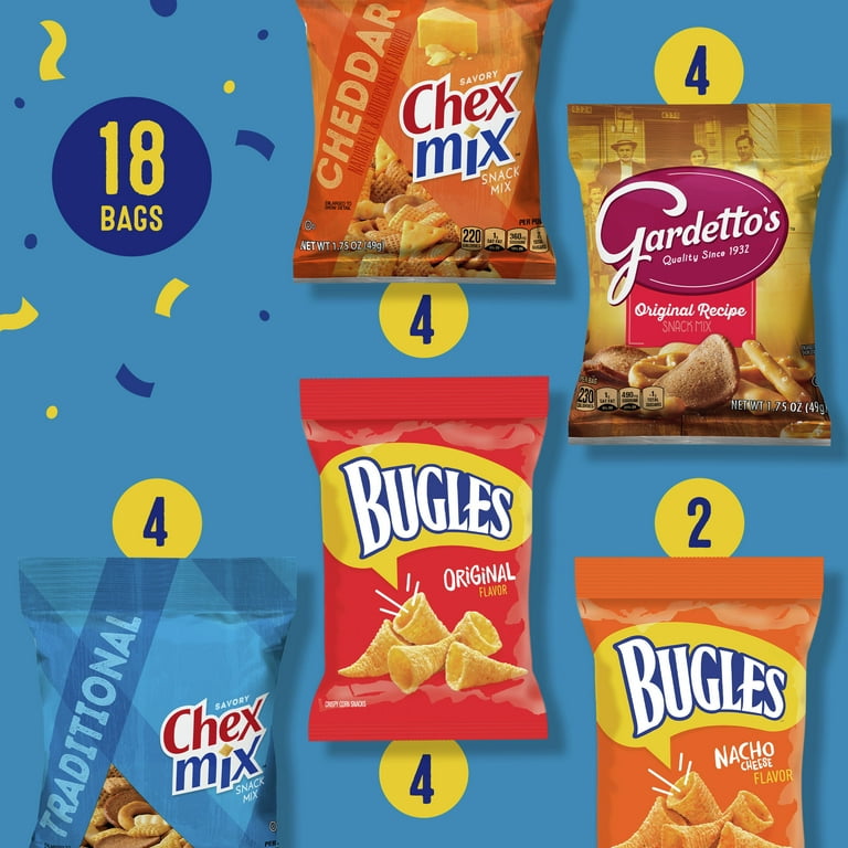 General Mills Cheesy Assorted Snack Time Favorites, Gardettos Mix