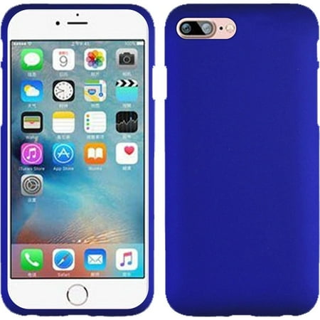 Rubberized Blue Snap - For Apple iPhone 8 iPhone 7 Rubberized Snap On Plastic Case - Blue