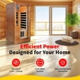 thumbnail image 7 of HeatWave 1-2 Person Hemlock Infrared Sauna W/ 5 Carbon Heaters, 7 of 7