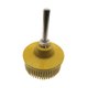 thumbnail image 2 of Cepillo de disco de cerdas abrasivas de 2 pulgadas shamjiam Amarillo, 2 of 8