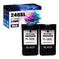 thumbnail image 1 of Cartucho de tinta compatible PG-240XL CL-241XL de repuesto para impresoras PG240, PG-240, CL241, CL-241, MG3620, MG2220, MX472 y TS5120 (2 negros), 1 of 4