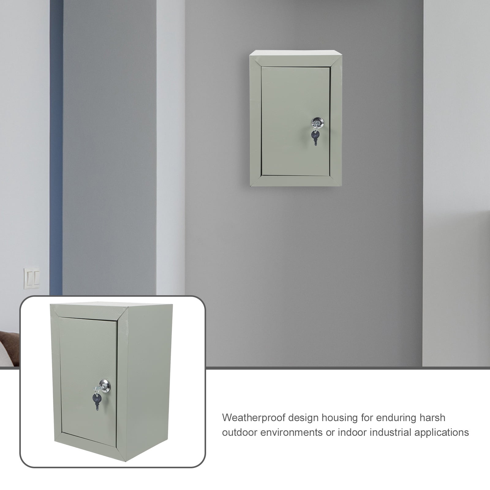 UPOUART 1Pack Dustproof Small Breaker Box for Electrical Equipment Safe Locking .00X20.00X16.00cm