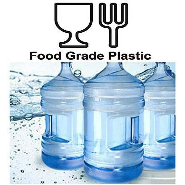 Set of 2 Vitrolero Tapadera 5 Gallon Aguas Frescas Water Juice Beverage Container Jug with Lid, 20 L Clear- BPA Free Food Grade Plastic