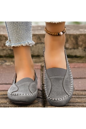Women's Moccasins, Casual Loafers Slip on Work Flats with Breathable Design, Lightweight Comfort Shoes for Office and Daily Wear