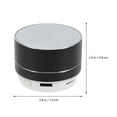 thumbnail image 4 of FELTECHELECTR Haut-Parleur Externe Alliage d'Aluminium 1 Pcs Mini Noir, 4 of 5