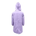 thumbnail image 7 of Tiqkatyck Womens Pea Coat on Sale, Women's Fashion Solid Color Long Sleeve Cardigan with Pocket Button Top Sweater Knit Hooded Coat Trench Coat Women, Winter Coats for Women Purple L, 7 of 7
