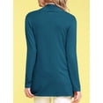 thumbnail image 5 of Made by Johnny Women's Draped Open Front Cardigan XL TEAL, 5 of 6