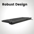 thumbnail image 5 of Perixx PERIBOARD-409P Wired PS2 Mini Keyboard, Black, US English Layout, 5 of 5
