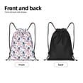 thumbnail image 5 of Kdxio American Gnomes Print Drawstring Backpack Bag,Waterproof Draw String Back Sack, Gym Drawstring Bags Swim Bag For Unisex, 5 of 9