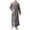 Gray, variant on Kureaily Winter Facecloth Men's Large Size Bathrobe Long Winter Thickening Mens Pajamas Set Shorts
