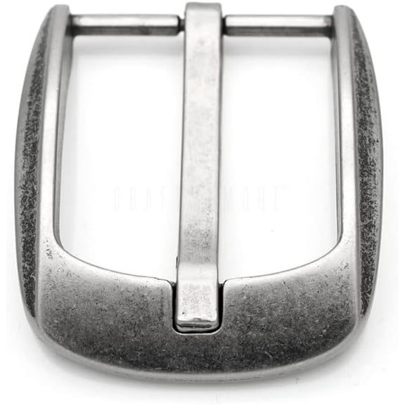 1.5 Inches Belt Buckle Single Prong Belt Buckle for Replacement DIY Leather Craft ZK87 (Antique Silver)