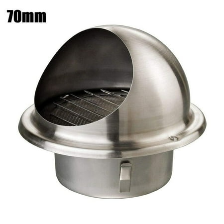 

Stainless Steel Air Vent Round Bull Nose Grille Ventilation Cover Wall Outlet