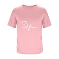 thumbnail image 4 of VBTAPA Short Sleeve T-shirts for Men Valentine's Day Graphic Tees Summer Casual Stylish Tops Pink XL, 4 of 6