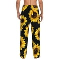 thumbnail image 3 of Kll Mens Pajama Pants For Men,Mens Lounge Pants,Funny Gifts For Men,Men'S Pajama Bottoms-Sunflower 6, 3 of 9