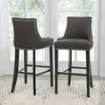 Devon & Claire Laguna Fabric Nailhead Trim Bar Stool, Multiple Colors