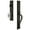 Timeless Bronze, variant on Grandeur 848833 Carre Solid Brass Rose Dummy Full Plate "S" Grip Handleset - Bronze