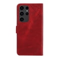 thumbnail image 2 of Designed for Samsung Galaxy S21 Ultra Case Wallet, Men Women Flip Folio Cover with PU Leather Stand Credit Card Holders Slots Wrist Strap Magnetic Clasp Phone Case for Samsung Galaxy S21 Ultra, Red, 2 of 11